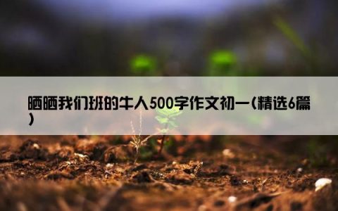晒晒我们班的牛人500字作文初一(精选6篇)