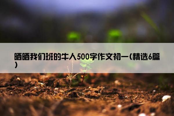 晒晒我们班的牛人500字作文初一(精选6篇)