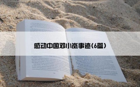 感动中国邓小岚事迹(6篇)