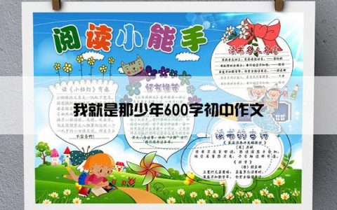 我就是那少年600字初中作文