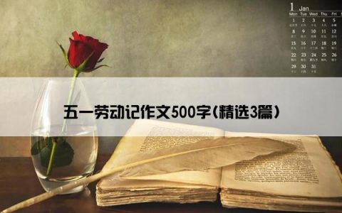 五一劳动记作文500字(精选3篇)