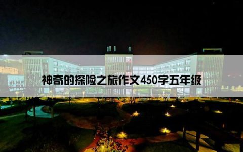 神奇的探险之旅作文450字五年级