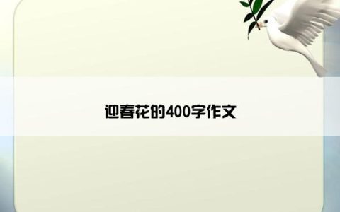 迎春花的400字作文