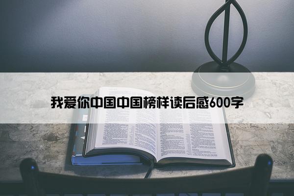 我爱你中国中国榜样读后感600字