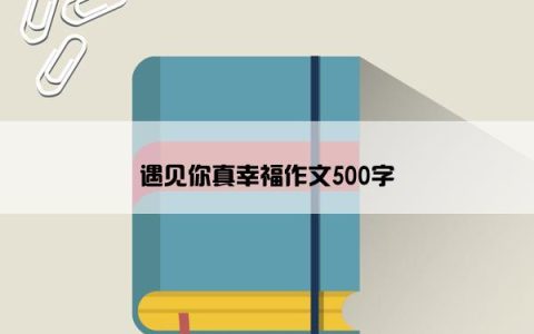 遇见你真幸福作文500字