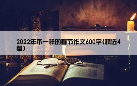 2022年不一样的春节作文600字(精选4篇)