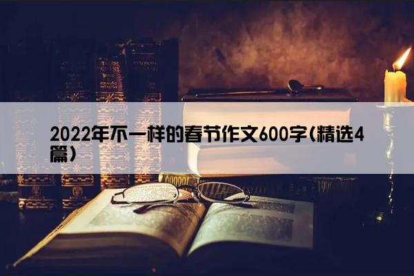 2022年不一样的春节作文600字(精选4篇)