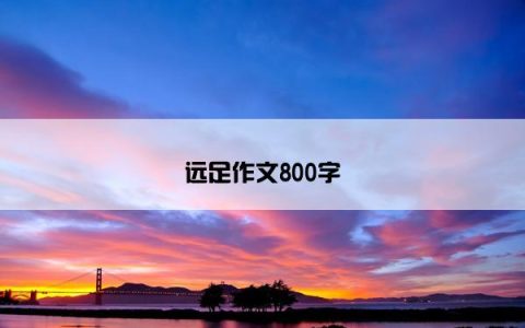 远足作文800字