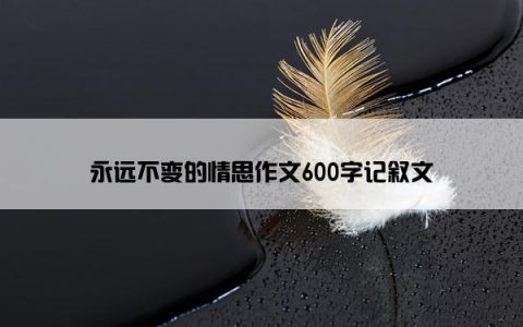 永远不变的情思作文600字记叙文