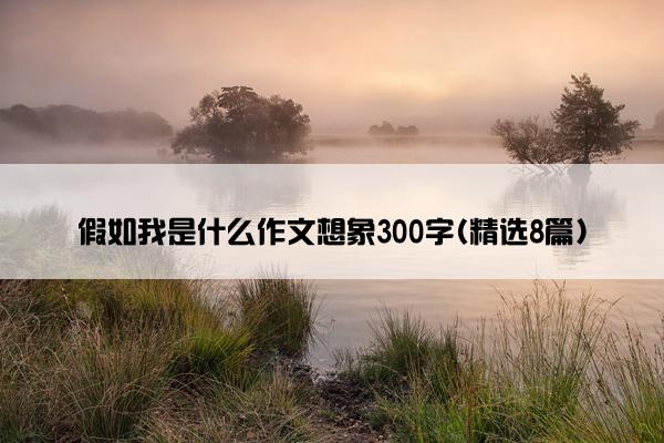 假如我是什么作文想象300字(精选8篇)