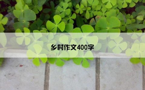 乡村作文400字