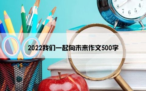 2022我们一起向未来作文500字