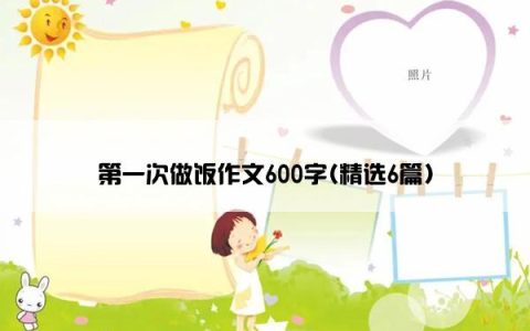 第一次做饭作文600字(精选6篇)