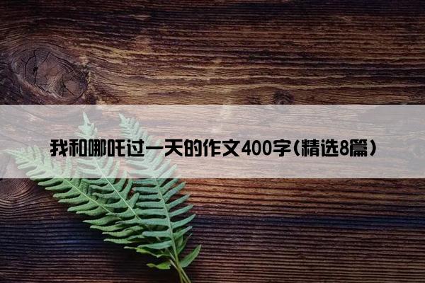 我和哪吒过一天的作文400字(精选8篇)