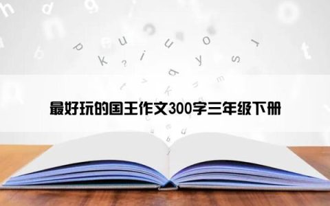 最好玩的国王作文300字三年级下册