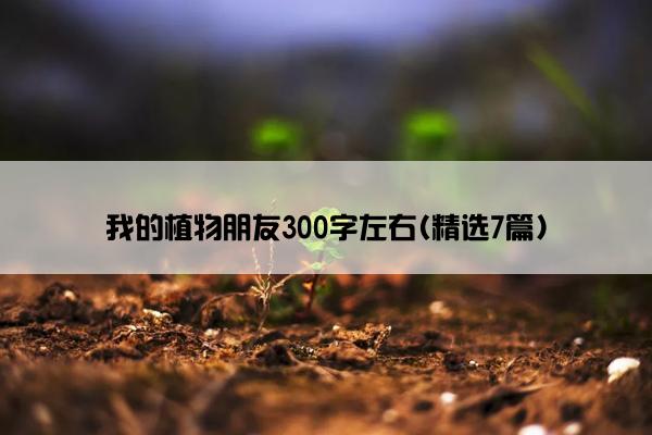 我的植物朋友300字左右(精选7篇)