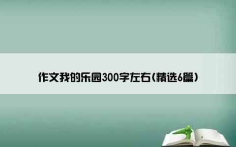 作文我的乐园300字左右(精选6篇)