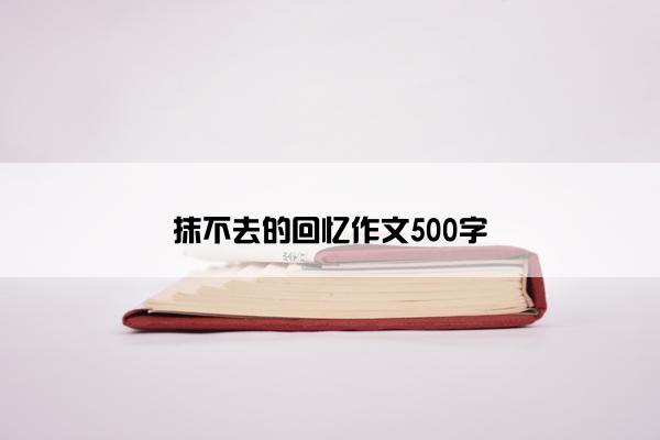 抹不去的回忆作文500字