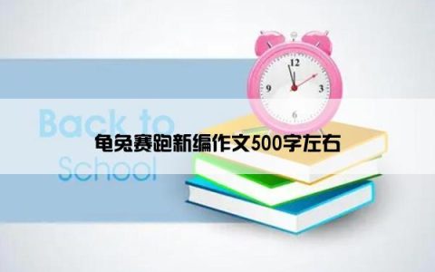 龟兔赛跑新编作文500字左右