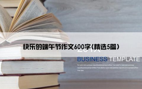 快乐的端午节作文600字(精选5篇)