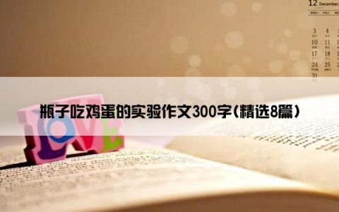 瓶子吃鸡蛋的实验作文300字(精选8篇)